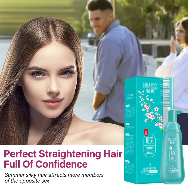

150ml Hair Straightener Cream Keratin Comb Type Hair Straightening Treatment for Frizzy and Dry Solution Repair Damaged Hair