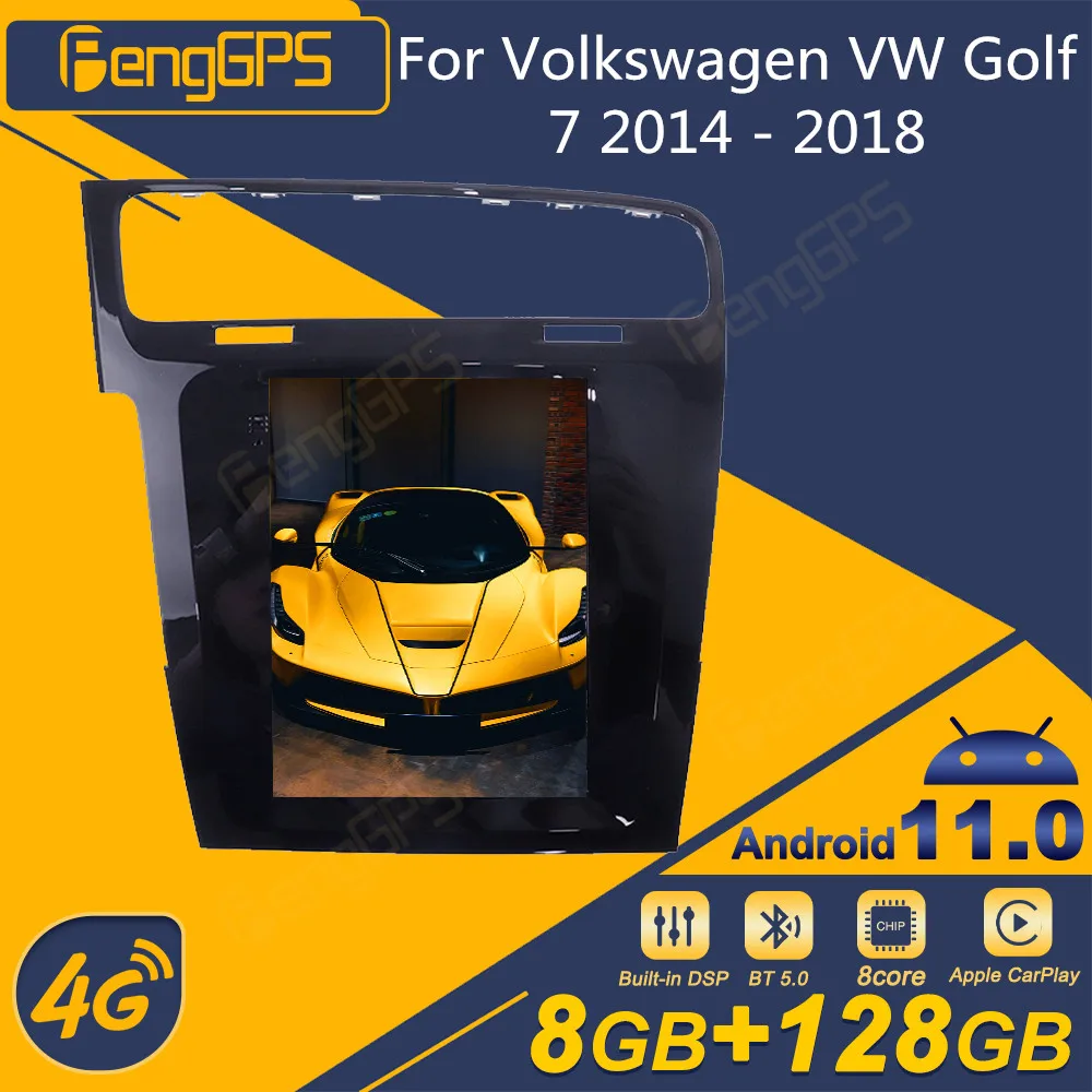 

For Volkswagen VW Golf 7 2014 - 2018 Android Car Radio Tesla Screen 2Din Stereo Receiver Autoradio Multimedia Player GPS Navi