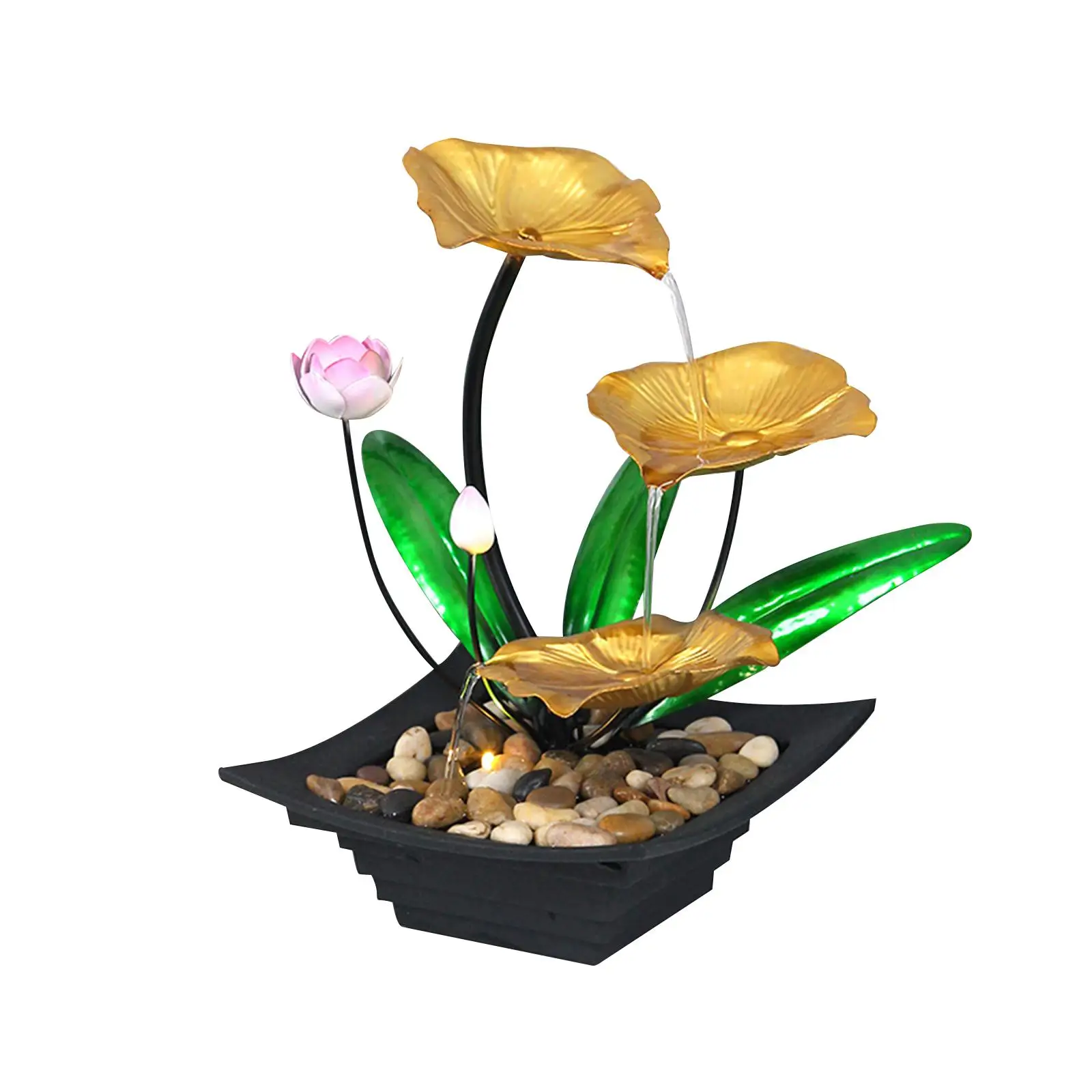 

Настольный фонтан с подсветкой для отдыха, медитации, декора гостиной