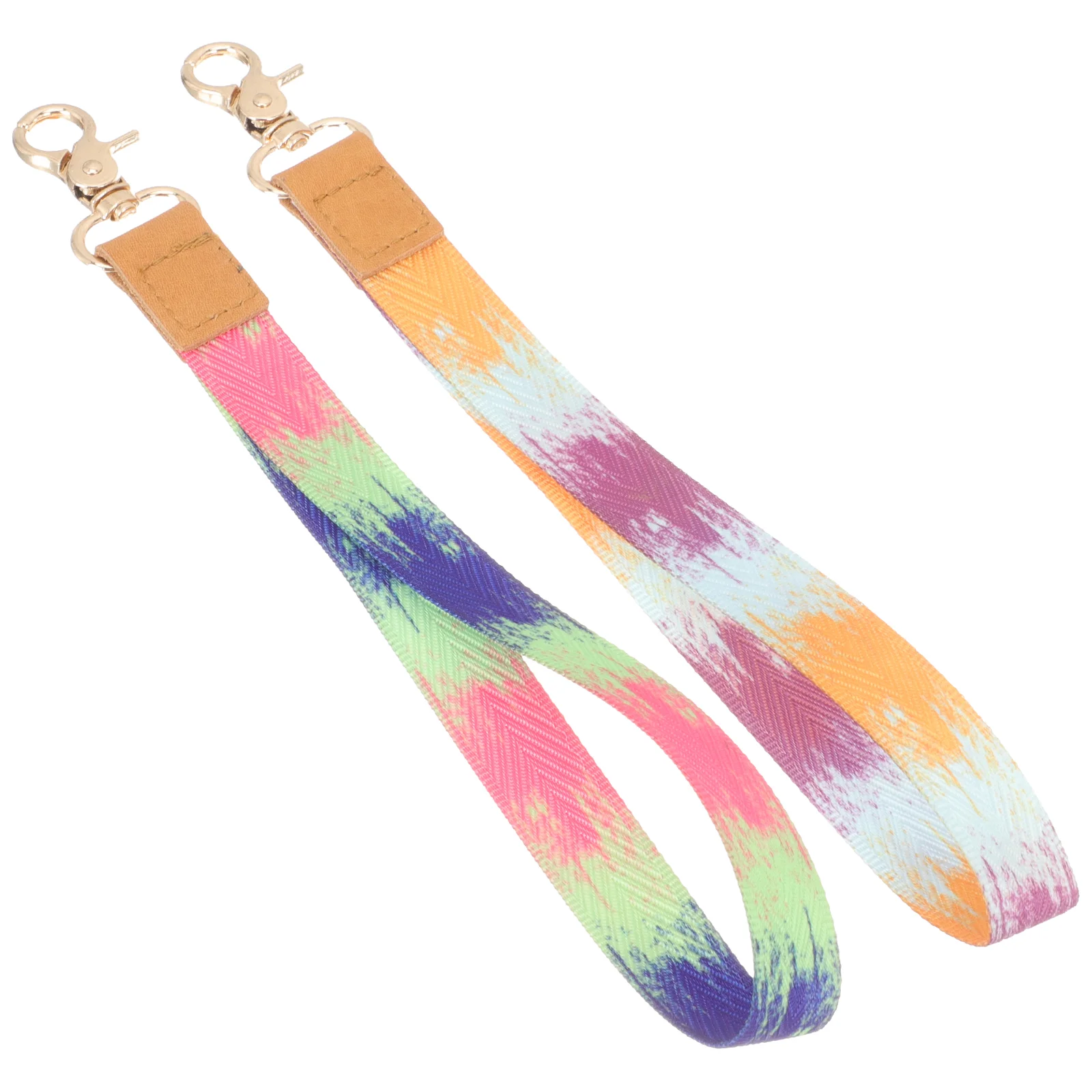 

2 Pcs Lanyards Women Key Chain Keys Anti-lost ID Card Neck Keychain Badge Holder Student Choker Credential