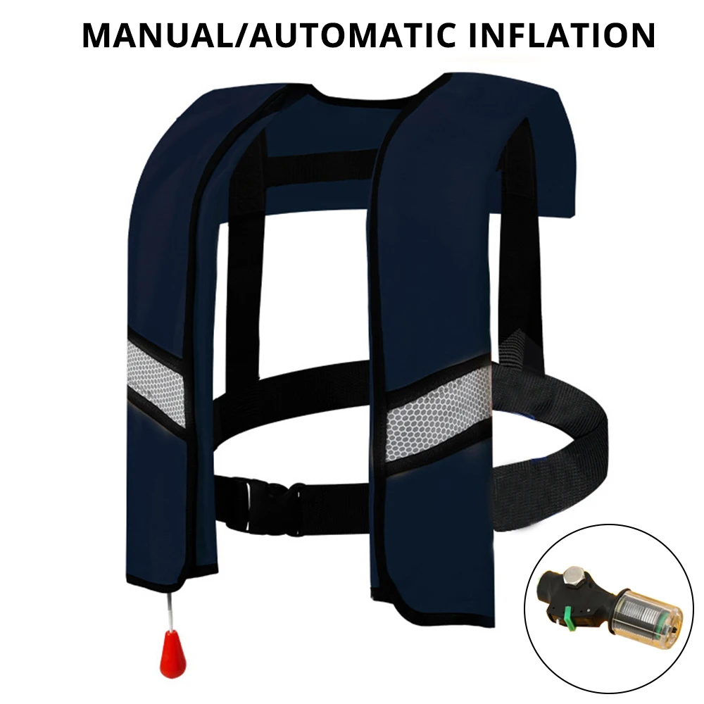 

Automatic/Manual Life Jacket Professional Swiming Fishing Life Vest Water Sports Children Adult Life Vest For Fishing Inflatable