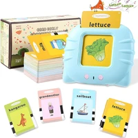 toddler talking flash cards english preschool learning educational toy birthday english cards learning usb rechargeable toy fun