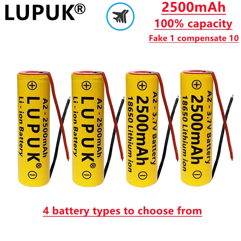 

LUPUK-18650 литий-ионный аккумулятор, 3,7 В, 2500 мАч, Geeignet фонарь Taschenlampen, E-Zigaretten, kostenнеудачник Versand
