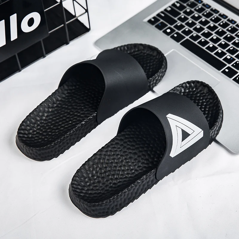 Сандалии мужские на толстой подошве мягкие шлепанцы сланцы Повседневная пляжная