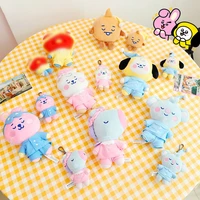 south korea stars bt22 stuffed toy kpop group bantang boy plush doll cute pendant plush toy kawaii animal heart rabbit dog sheep
