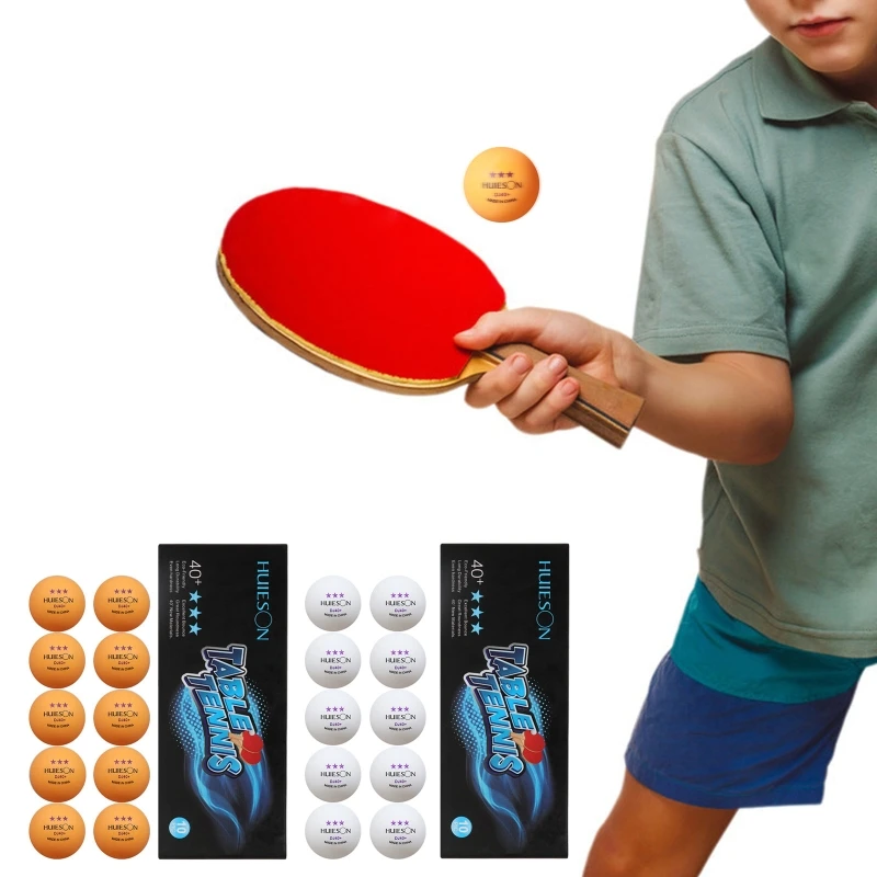 

ping pong Balls 3-Star 40+ Table Tennis Balls High-Performance ABS Training Balls Ultimate Durability for Indoor/Outoor