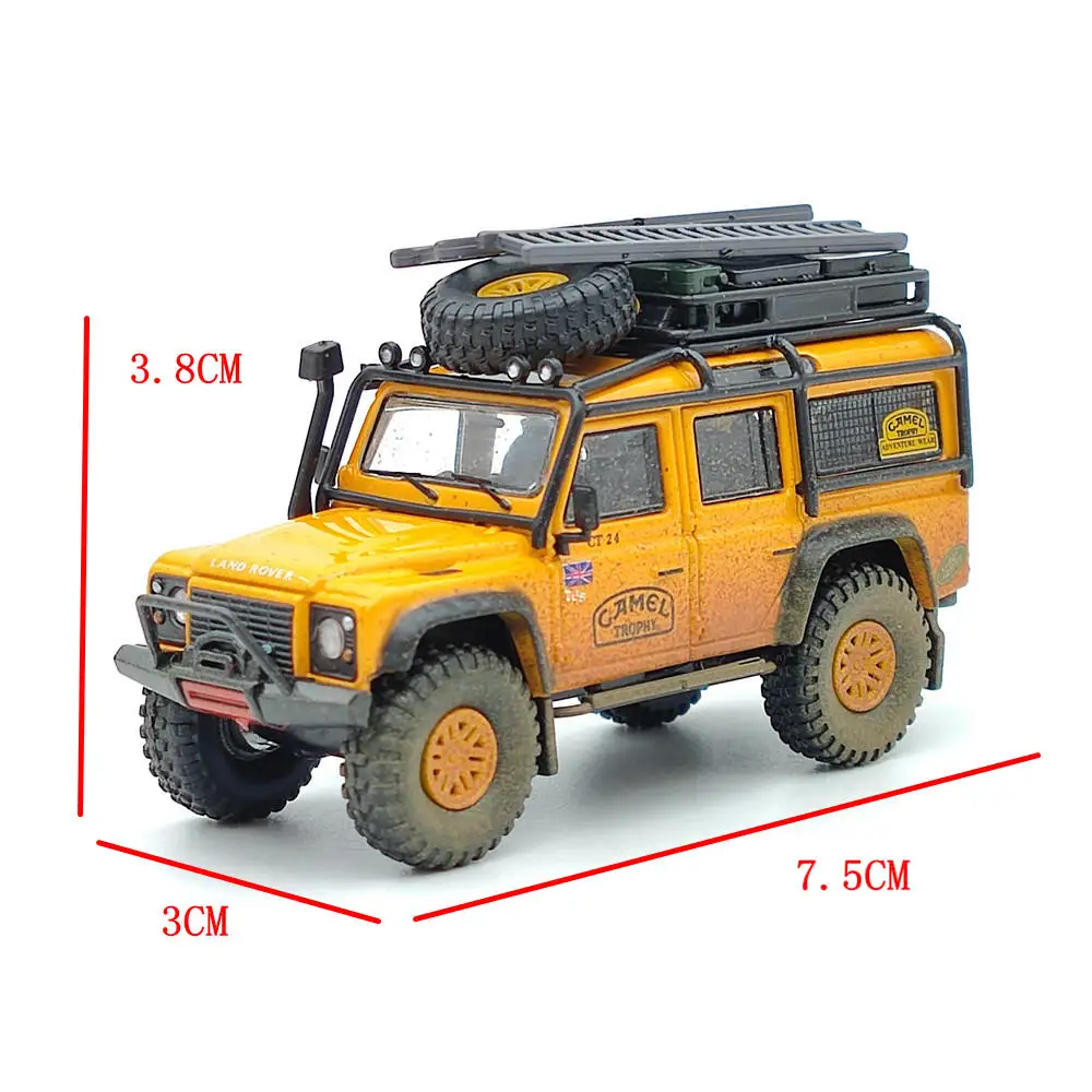 1:64 Master L ~ R Defender 110 Camel Cup Dirty Version литые под давлением игрушки модели автомобилей