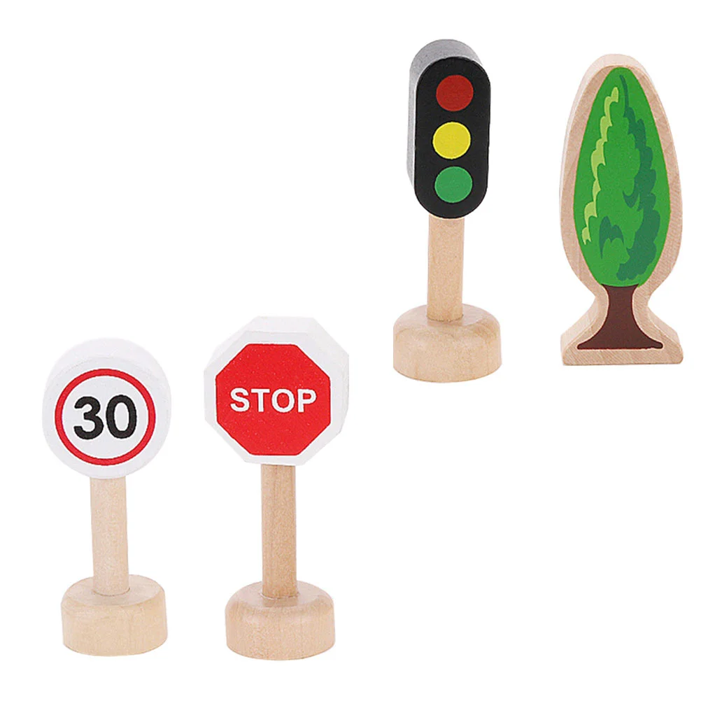 

1 Set Simulation Road Sign Traffic Sign Toys Educational Toys (Assorted Color)