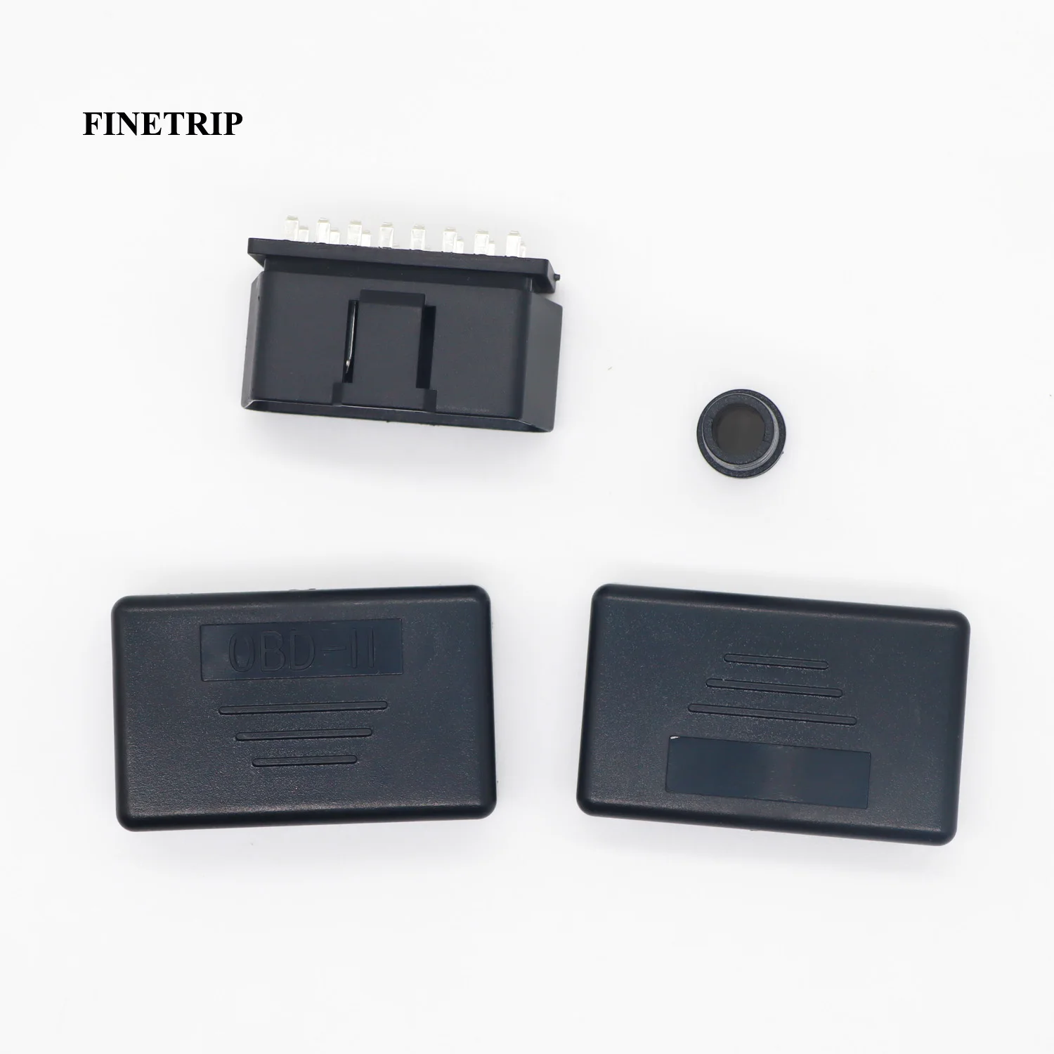 Фото Новинка 2019, акция! Оптовые цены, коннектор для разъема OBD2 16pin 90 градусов под прямым углом, штекер J1962m с корпусом без винта №5