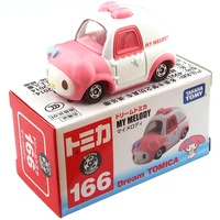 takaratomy hello kitty my melody alloy car y2k girls collection hobby kawaii cute simulation car model gifts for girlfriends 5 8
