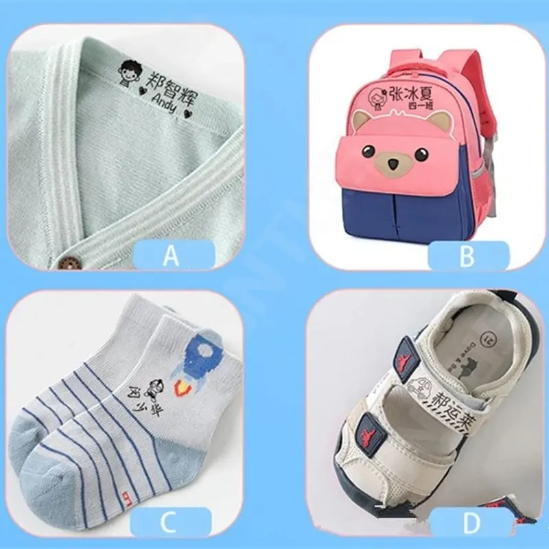 Custom-Made Baby Name Stamp Toy Student Clothes Name Seal Wash Not Faded Waterproof Seal Seals for Kids Customized Stamp Gifts