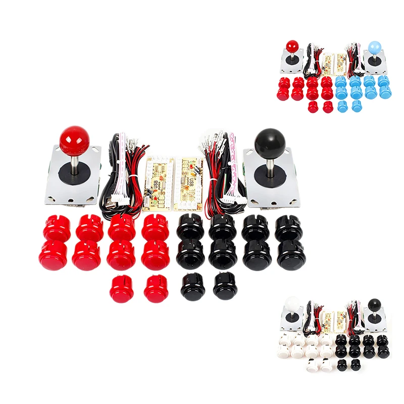 

2-Person Arcade DIY Kit USB Encoder To PC Joystick + Arcade Button Suitable For Arcade Joystick Electronic Game Parts
