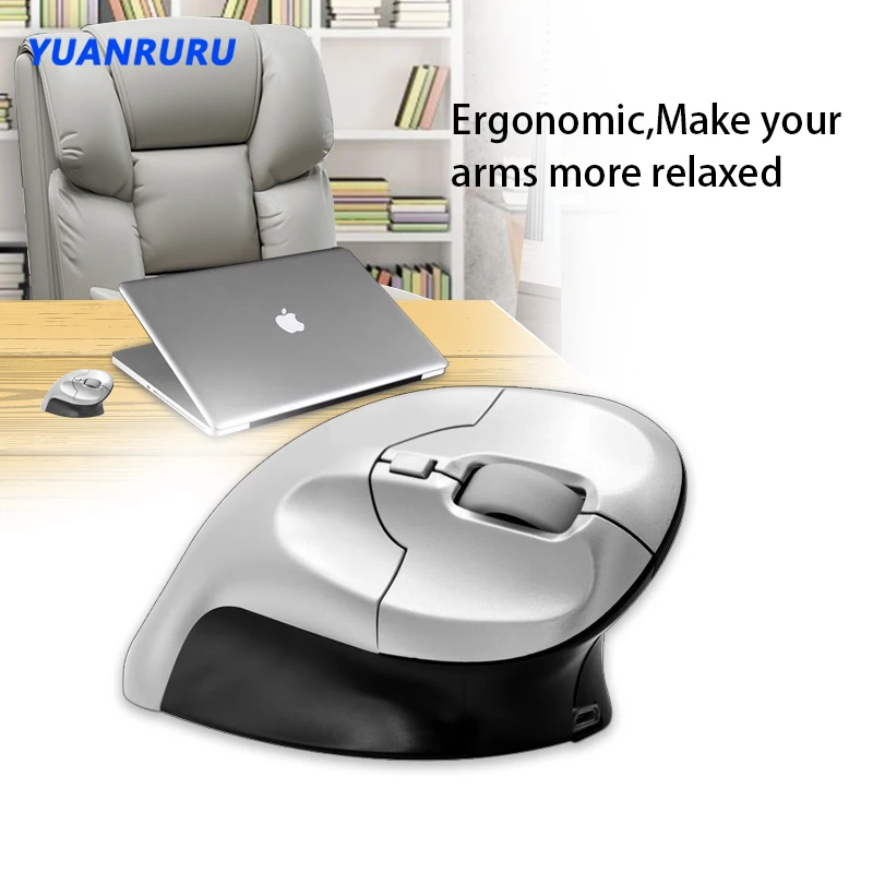 

Vertical Wireless Mouse Game Rechargeable Ergonomic Mouse 2.4GHz Wireless Optical USB Mice 1600 DPI for PC Laptop Office Home