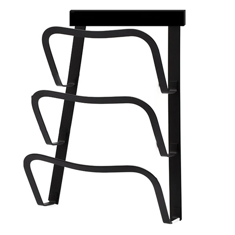 

Stainless Steel Pot Cover Rack Kitchen Rack Free Punching Wall-Mounted Pot Rack Black Hanger Pot Cover Storage Rack