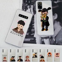 bad bunny yonaguni phone case for samsung a51 a52 a71 a12 for redmi 7 9 9a for huawei honor8x 10i clear case