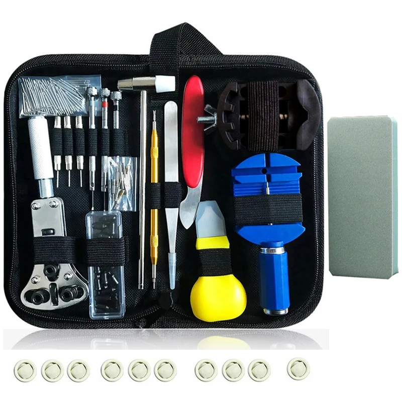 

157PCS Watch Repair Tool Kit Watchmaker Link Pin Remover Case Opener Spring Bar Horlogemaker Gereedschap nh35 Clock Repair Set