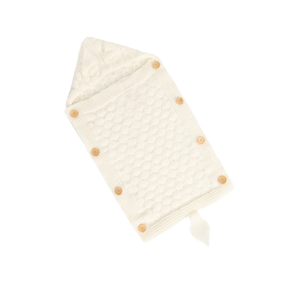 

Unisex Infant Swaddle Blanket Wrap Knitting Sleeping Bag for Baby Newborn Infant