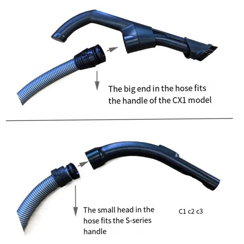 Совместим с пылесосом Miele CX1 Всасывающий шланг - Гибкая всасывающая трубка часть 2