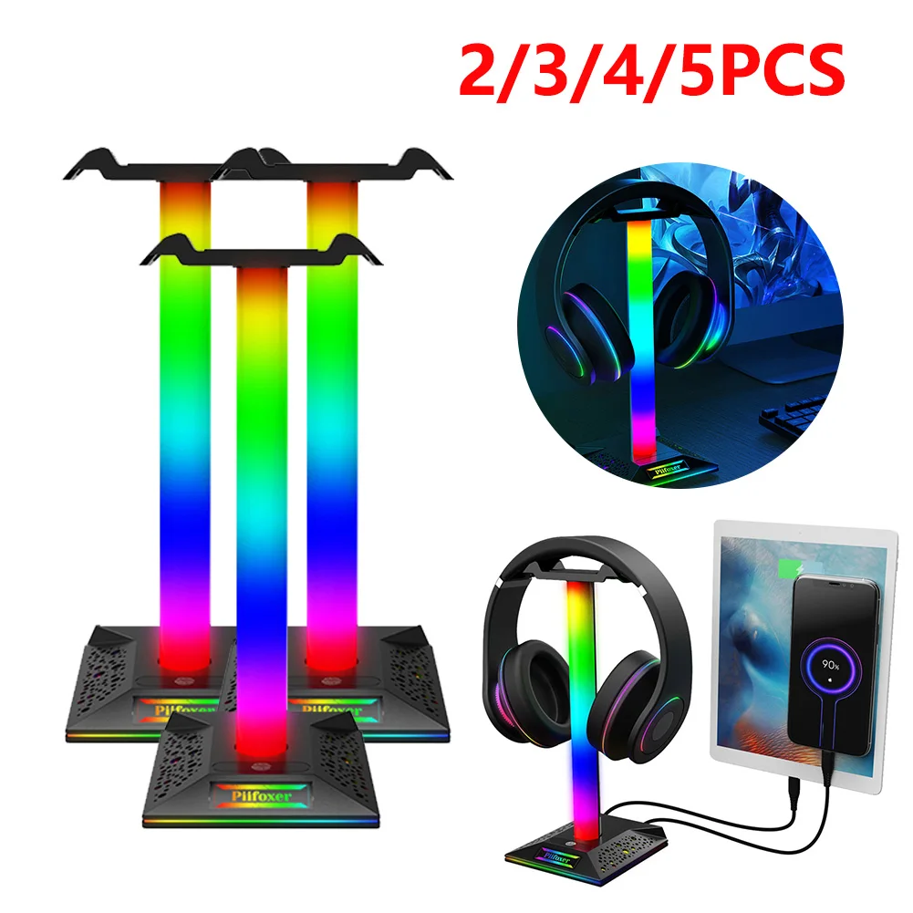 

5 шт., подставка для наушников с двумя USB-портами