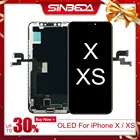 OLED незначительные недостатки ЖК-дисплей Pantalla для iPhone X ЖК-дисплей сенсорный экран дигитайзер сборка для iPhone XS ЖК-дисплей с 3D сенсором