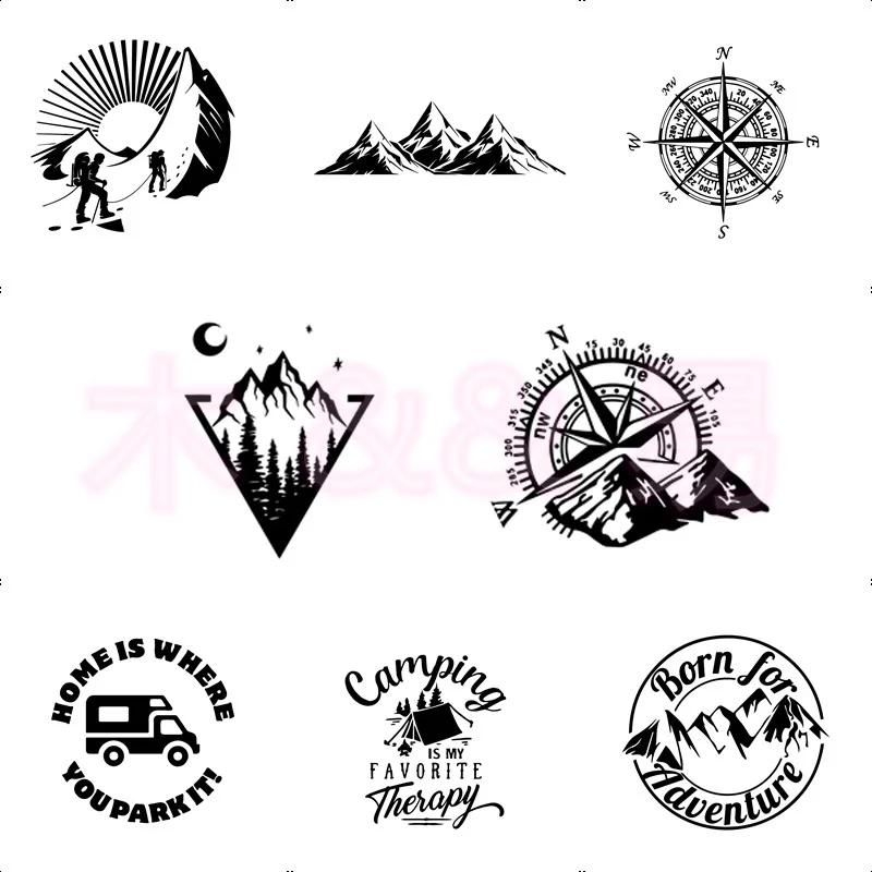

Personality Sports Adventure Vinyl Car Sticker Compass Wrap Vinyl Mountain Car Styling Auto Engine Vinyl Decal Car Sticker PVC