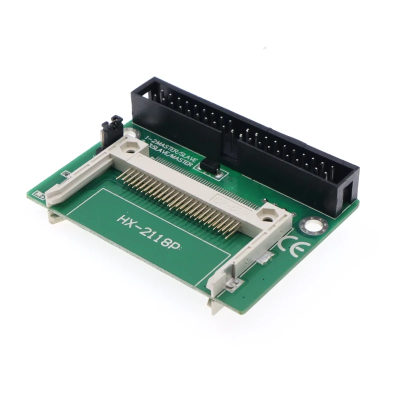 Фото Адаптер для карт Compact Flash (CF) на IDE 3.5 дюйма, 2x CF, загрузочный, 40-контактный, конвертер для жестких дисков CF на IDE 3.5 дюйма, с разъемом Male Connector №3