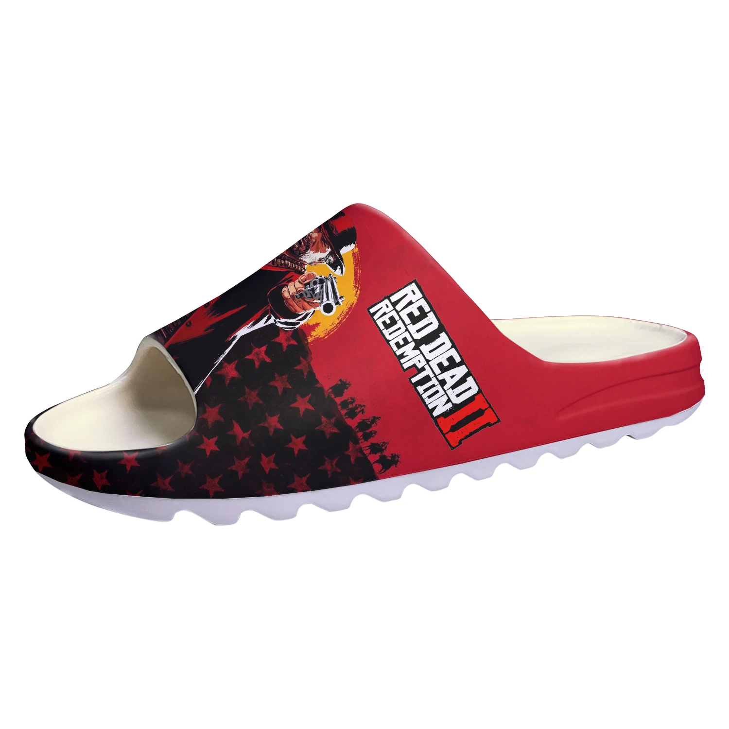 Red Dead Redemption 2 Soft Sole Sllipers Home Clogs Customized Step On Water Shoes Mens Womens Teenager Step in Sandals