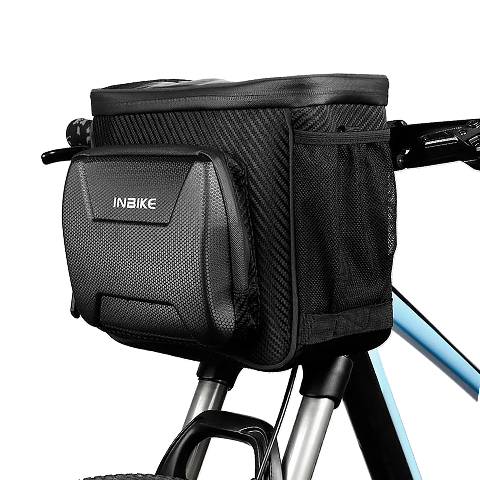 

Touch Screen Front Bicycle Basket Reflective Cycling Handlebar Storage Bag Road Bike Bag Cooler Bag for Warm or Cold Items