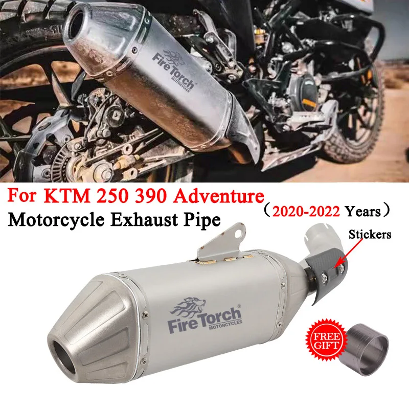 

For DUKE KTM Adventure 390 250 ADV250 ADV390 Motorcycle Exhaust System Escape Modified Mid Link Pipe With Moto Muffler DB Killer