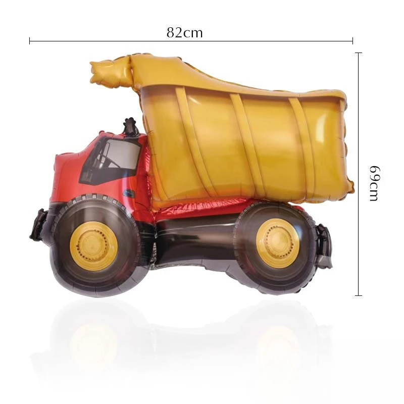 Мультяшный автомобиль алюминиевая пленка воздушный шар пожарная машина танк