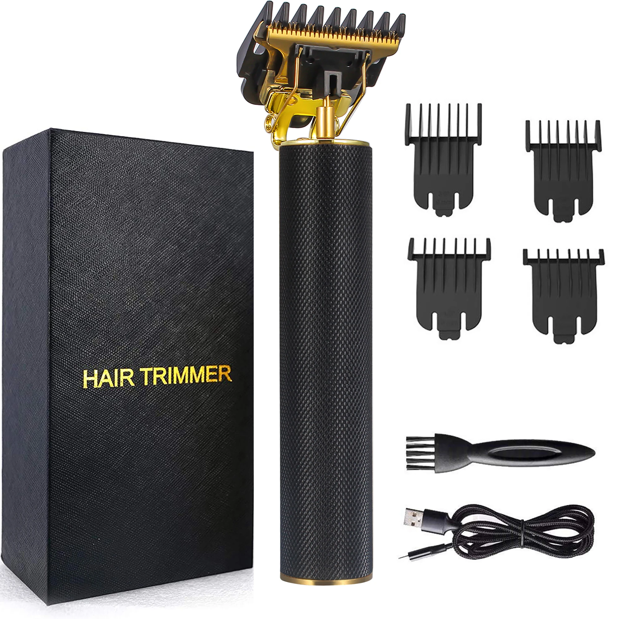 

T-Blade Hair Clippers Barber Electric Shaver Trimmer for Men Has 3 Sideburns Knifes BS0818 Black