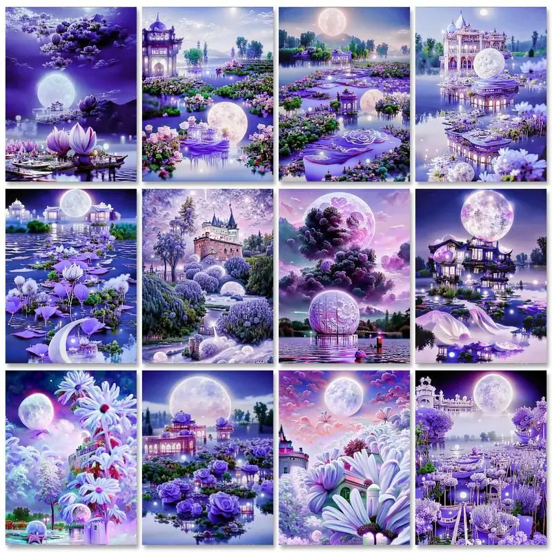 

RUOPOTY Wonderland Picture By Numbers Modern Wall Art Canvas Painting By Numbers For Adults Personalized Gift Diy Ideas