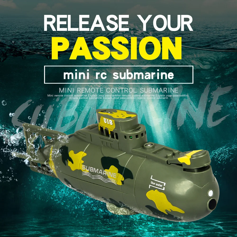 

Радиоуправляемая Субмарина, 6-канальная ядерная подводная мини-лодка с дистанционным управлением, детская Игрушечная модель, игрушечный по...