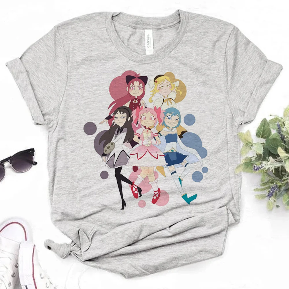 

Женская футболка с графическим принтом Madoka y2k, одежда в японском стиле Харадзюку