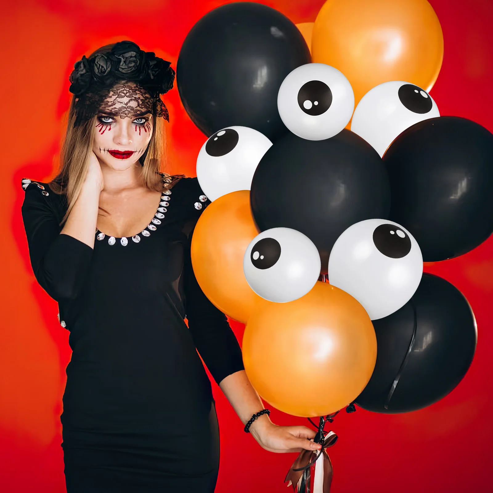 100 шт. Хэллоуин глазное яблоко латексные шары большие для вечерние украшения окон