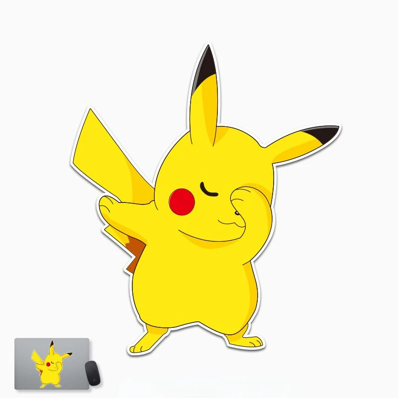 

Наклейки на стену из ПВХ в виде покемона Kawaii Pikachu, Детские Водонепроницаемые игрушки, подарок на день рождения, аниме аксессуары kuromi