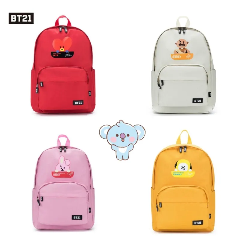 

Рюкзак BT21 Chimmy Cooky Shooky Mang Koay Tata Rj, школьный ранец для ноутбука с аниме, вместительная сумка для хранения, детский подарок