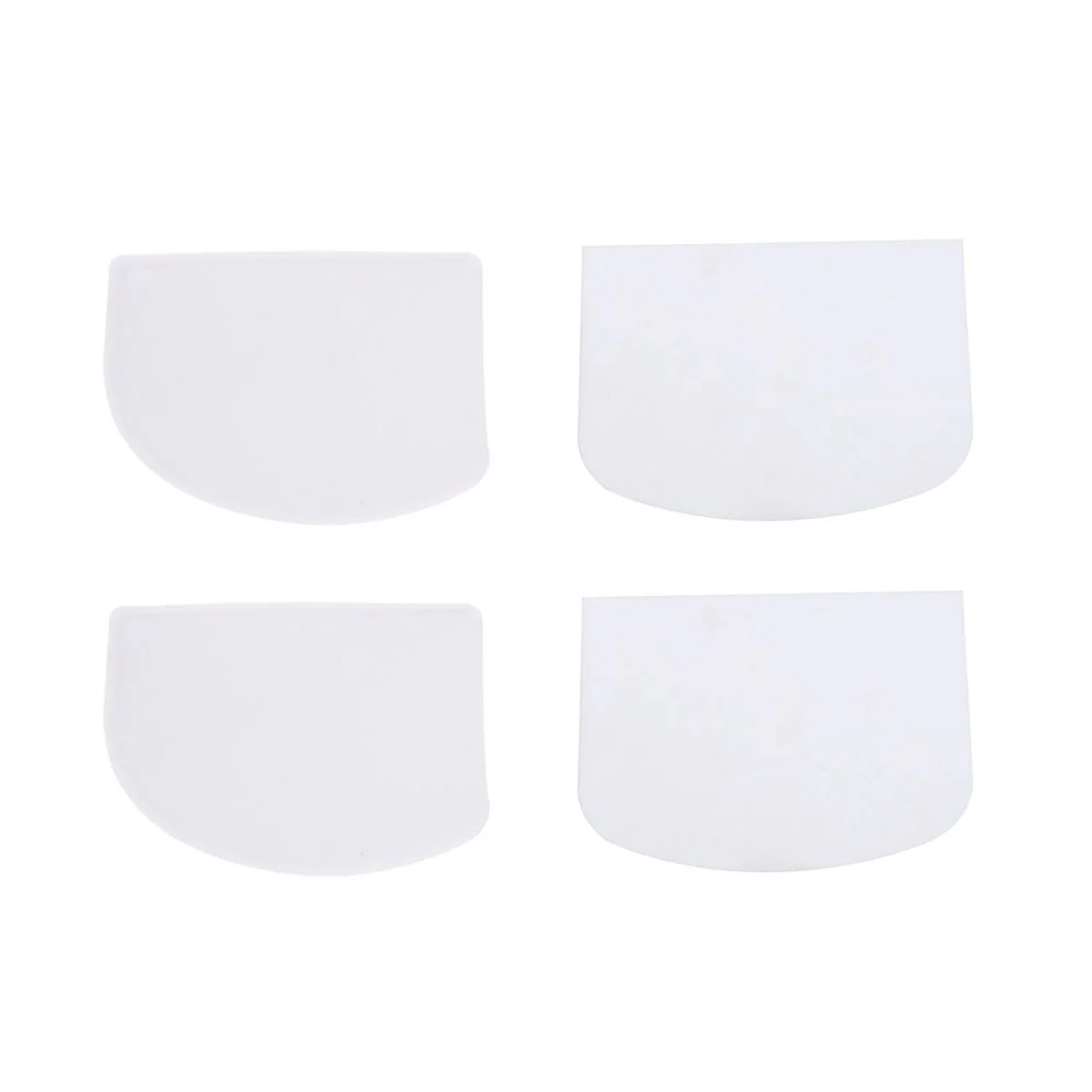 

4 Pcs DIY Tools Pastry Scraper Icing Smoother Spatula Bench Scraper Icing Smoother Buttercream Scraper Kitchen accessories