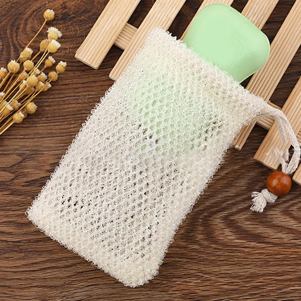 

1PC Fashion Nice Soap Foaming Net Nylon Shower Exfoliator Comfortable Bubble Blister Mesh Soap Saver Foaming Bag