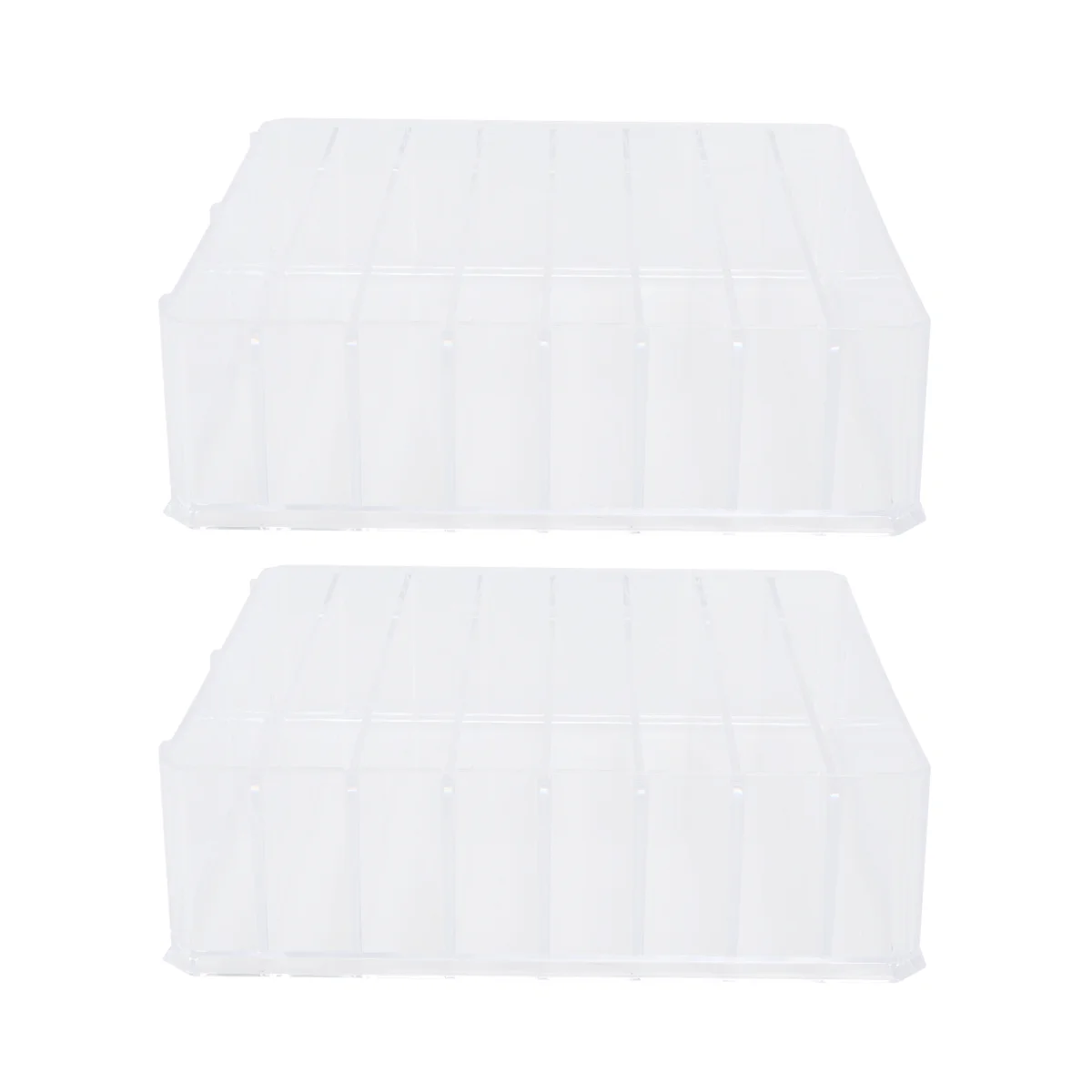 

2 шт., прозрачный пластиковый контейнер для помады, 8 ячеек