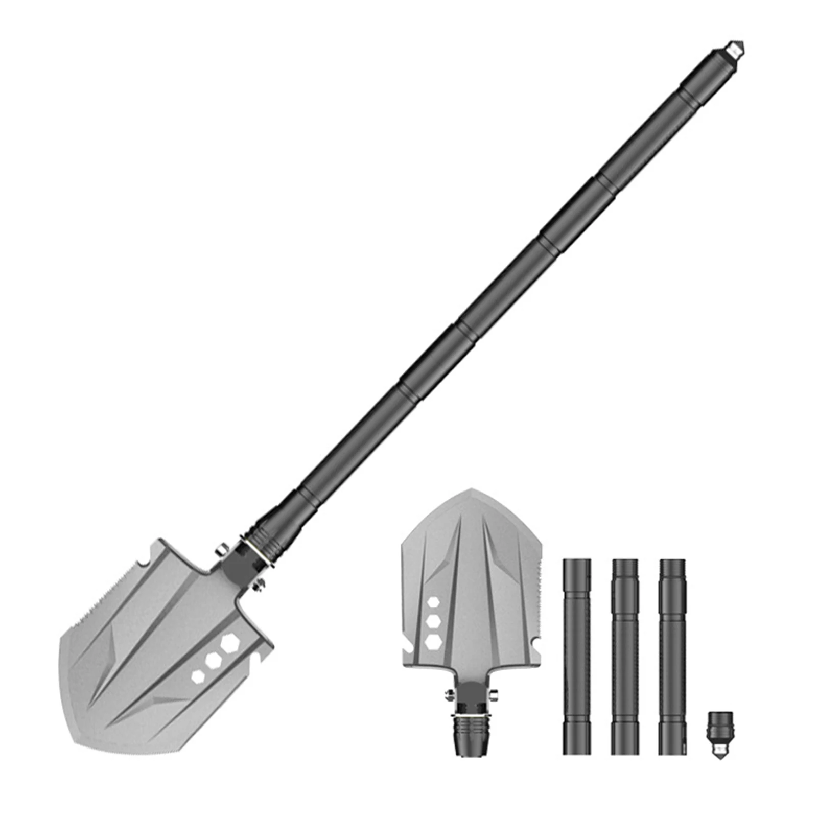 

Outdoor Folding Shovel Multi-Tool Camping Shovel Entrenching Tool for Car Emergency Survival Hiking Backpacking