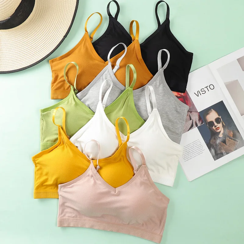 

Women'S Underwear Top Bras for Women Sexy Lingerie Wire Free Breathable Bra Push Up Bralette with Pad Vest Intimates Bralette