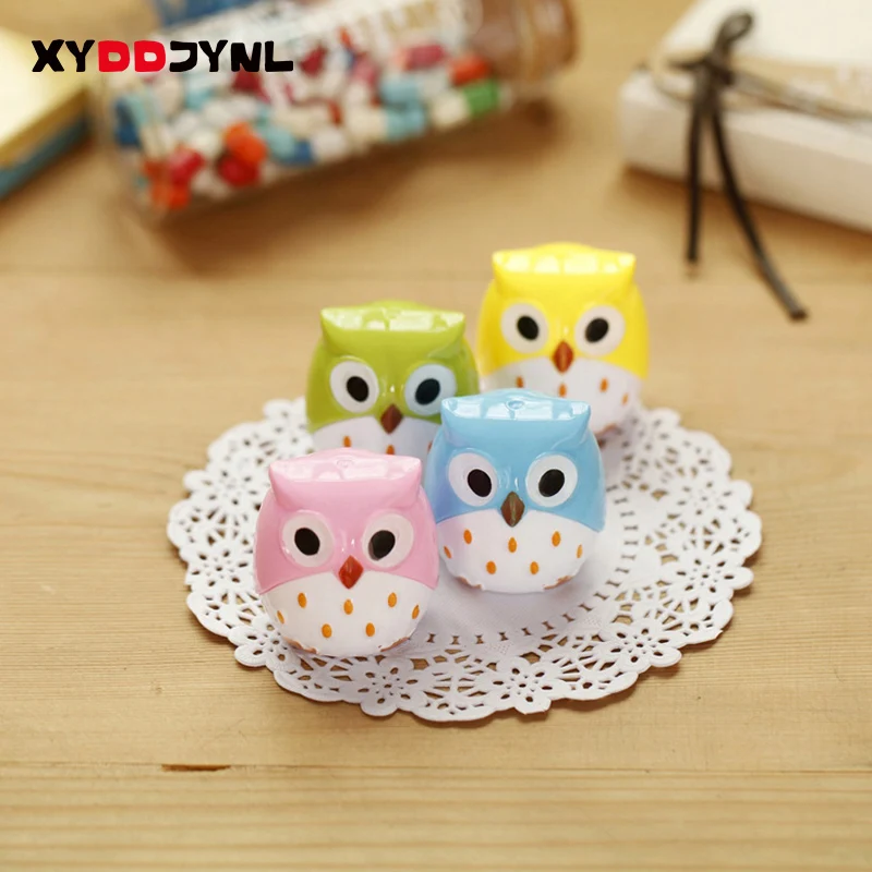 1 шт. новые, милые, миленькие в японском стиле («Каваий» Пластик для карандаша в виде совы точилка креативные Канцтовары подарки для детей для карандаши Sacapuntas школьные канцелярские принадлежности