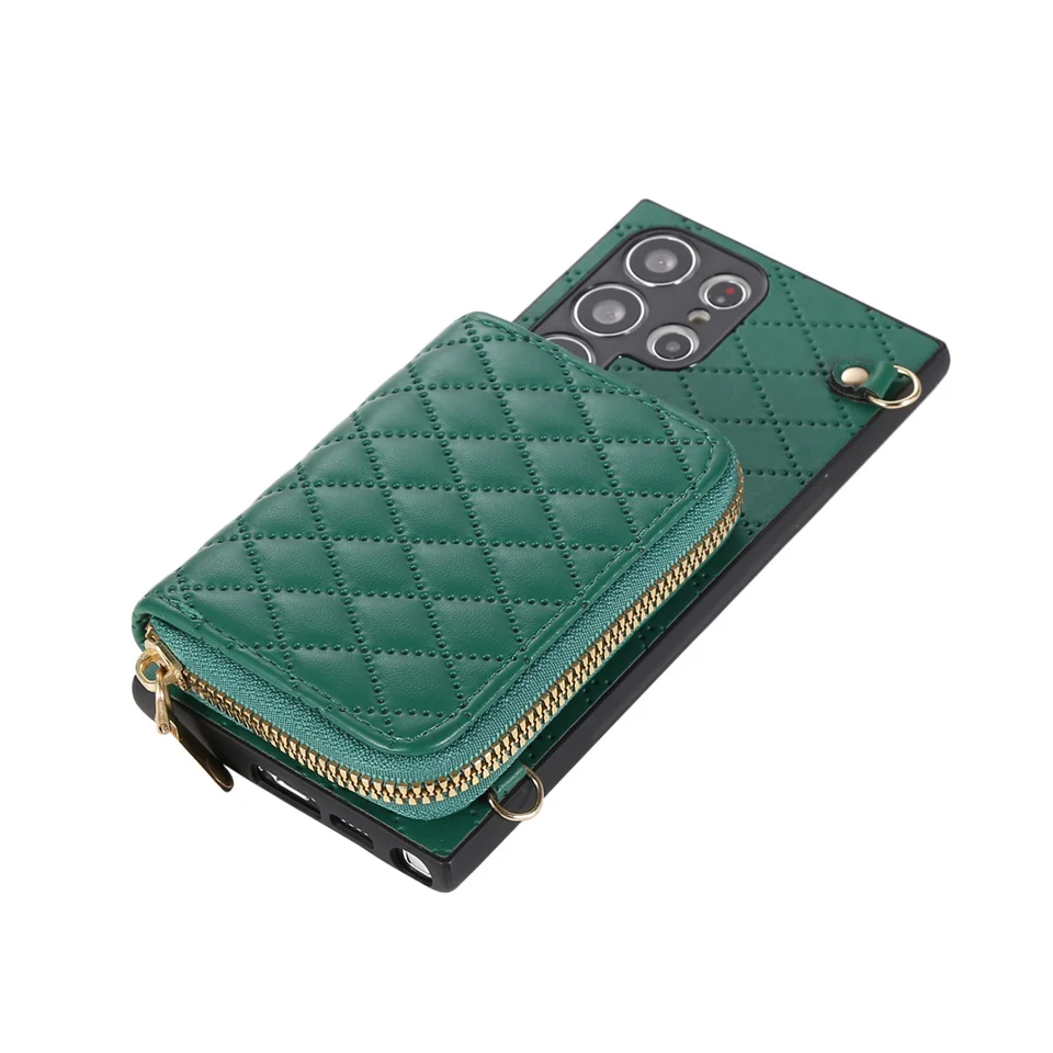 Luxury Wallet Card Crossbody Shoulder Strap PU Leather Case For samsung galaxy S23 s22 s10 Plus S21 FE S20 Note 10 20 Ultra Cove