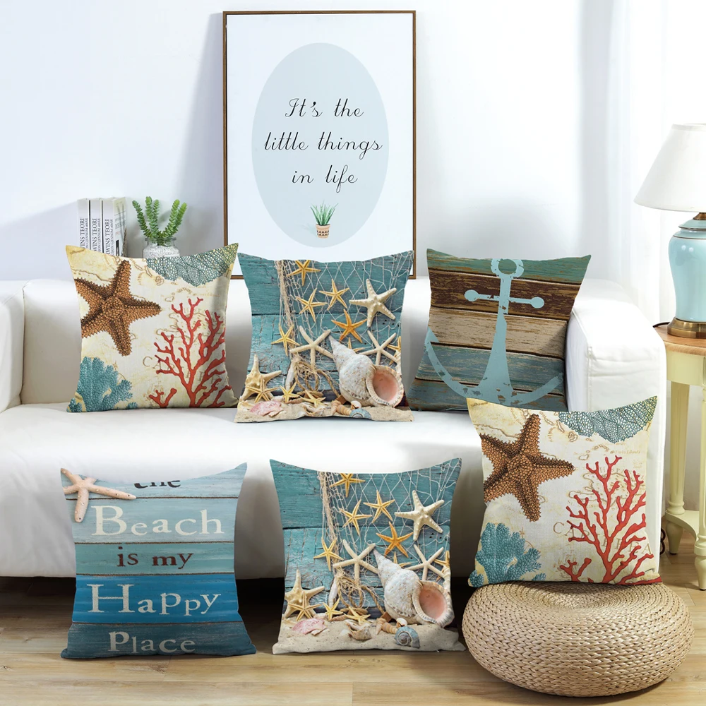 Outdoor Waterproof Cushion Cover 4 Marine Style Cushion Cove