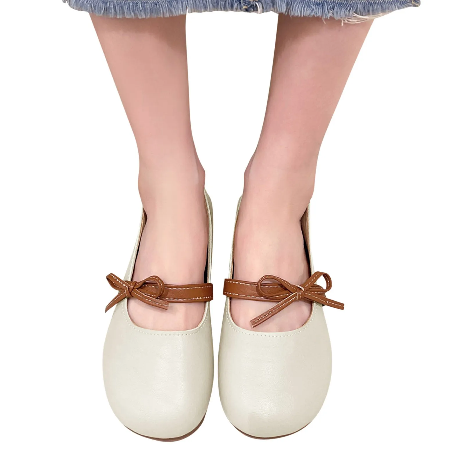 

Туфли женские на низком каблуке, туфли-лодочки с открытым носком, однотонные удобные, с бантом и кружевом, повседневная обувь на лето