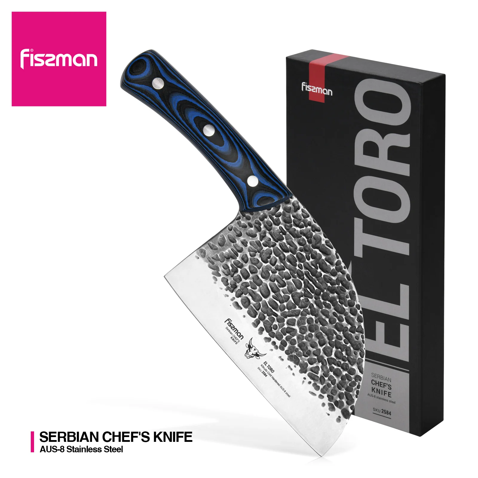 Fissman сербский шеф-повара нож EL TORO 18 см AUS-8 стальные кухонные ножи - купить по