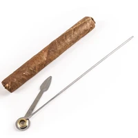 lengthened cigar needle dredger cigar breather dual purpose pipe needle scraper metal drilling needle cool gadgets