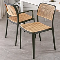 Comfortable Minimalist Dining Chairs Modern Rattan Unique Dining Chairs Designer Lounge Cafe Silla Comedor Home Furniture