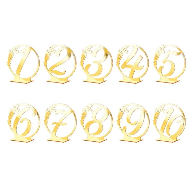 

Table Number Sign for Wedding Decoration Acrylic Roman Numerals Card Holder DropShip